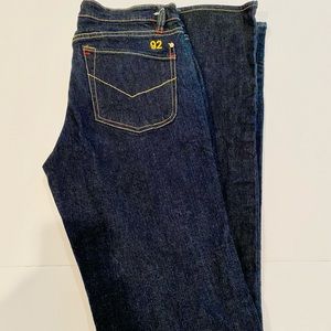 Womens designerTouchbase Flare Dark Denim Sample Jeans
